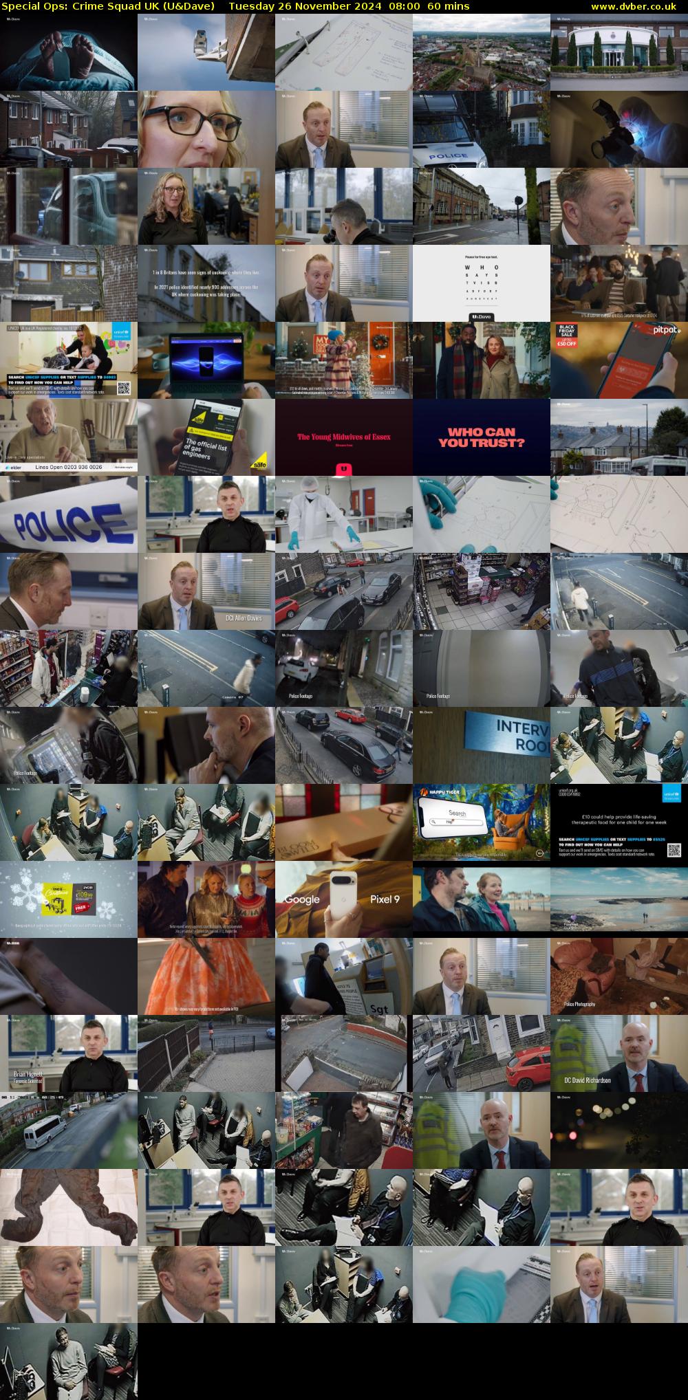 Special Ops: Crime Squad UK (U&Dave) Tuesday 26 November 2024 08:00 - 09:00