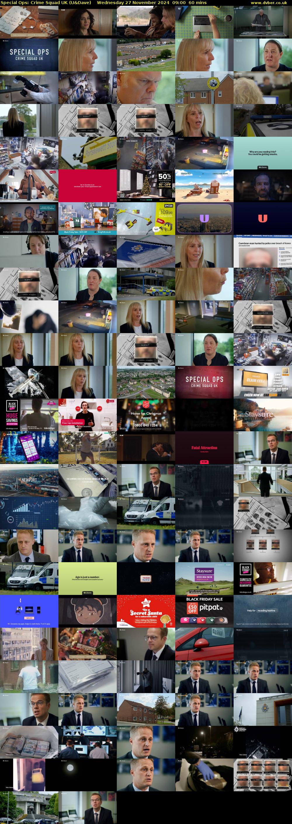 Special Ops: Crime Squad UK (U&Dave) Wednesday 27 November 2024 09:00 - 10:00