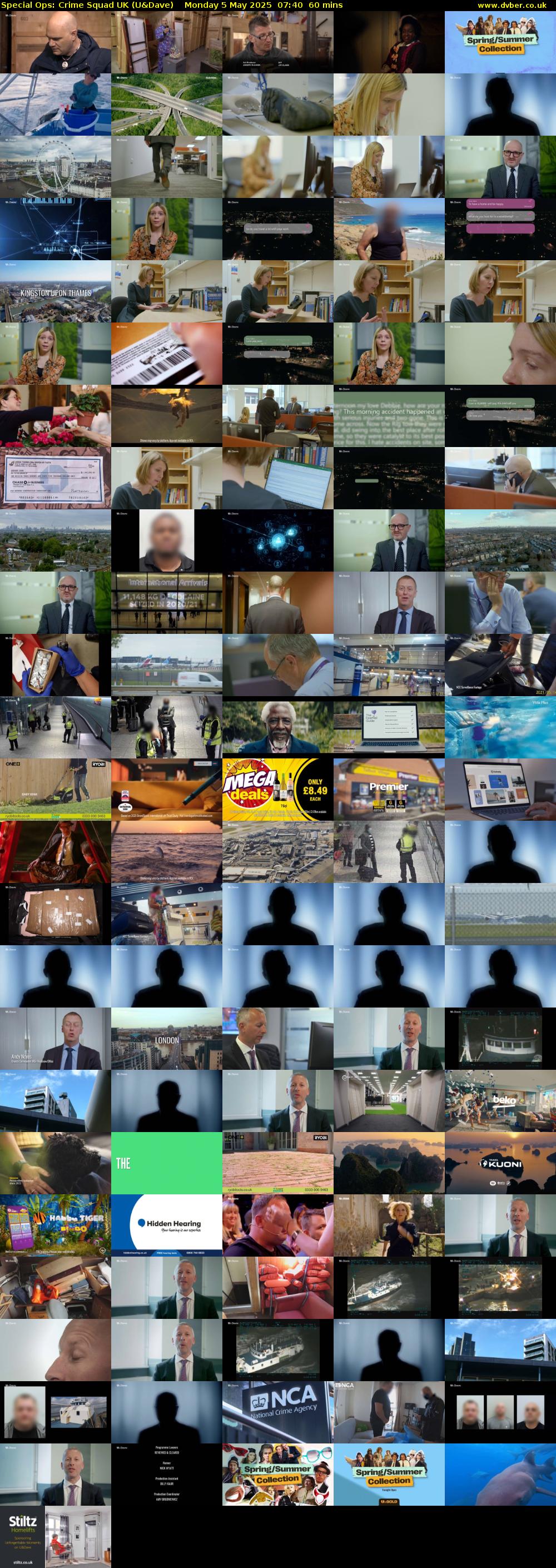 Special Ops: Crime Squad UK (U&Dave) Monday 5 May 2025 07:40 - 08:40