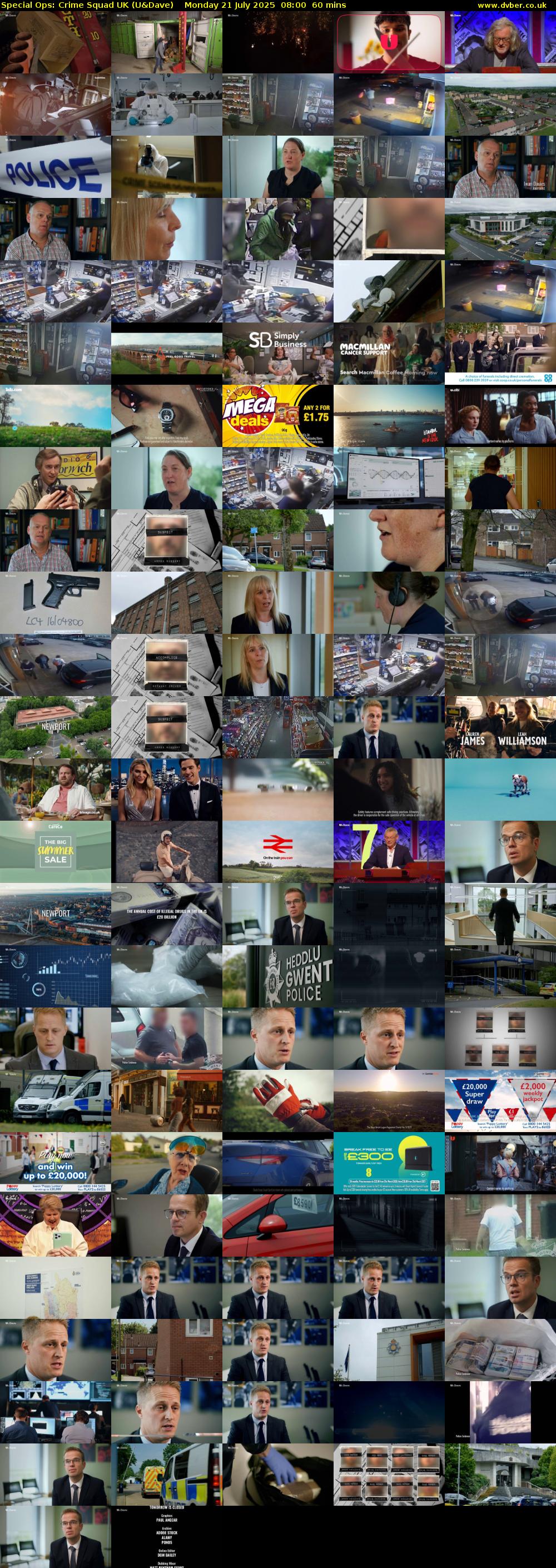Special Ops: Crime Squad UK (U&Dave) Monday 21 July 2025 08:00 - 09:00