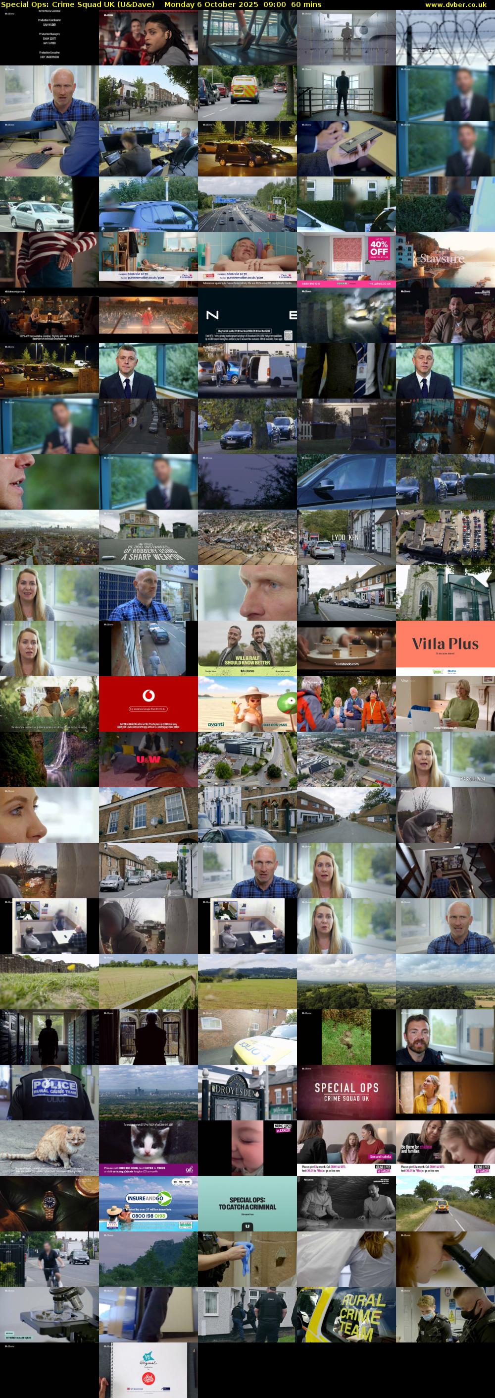 Special Ops: Crime Squad UK (U&Dave) Monday 6 October 2025 09:00 - 10:00