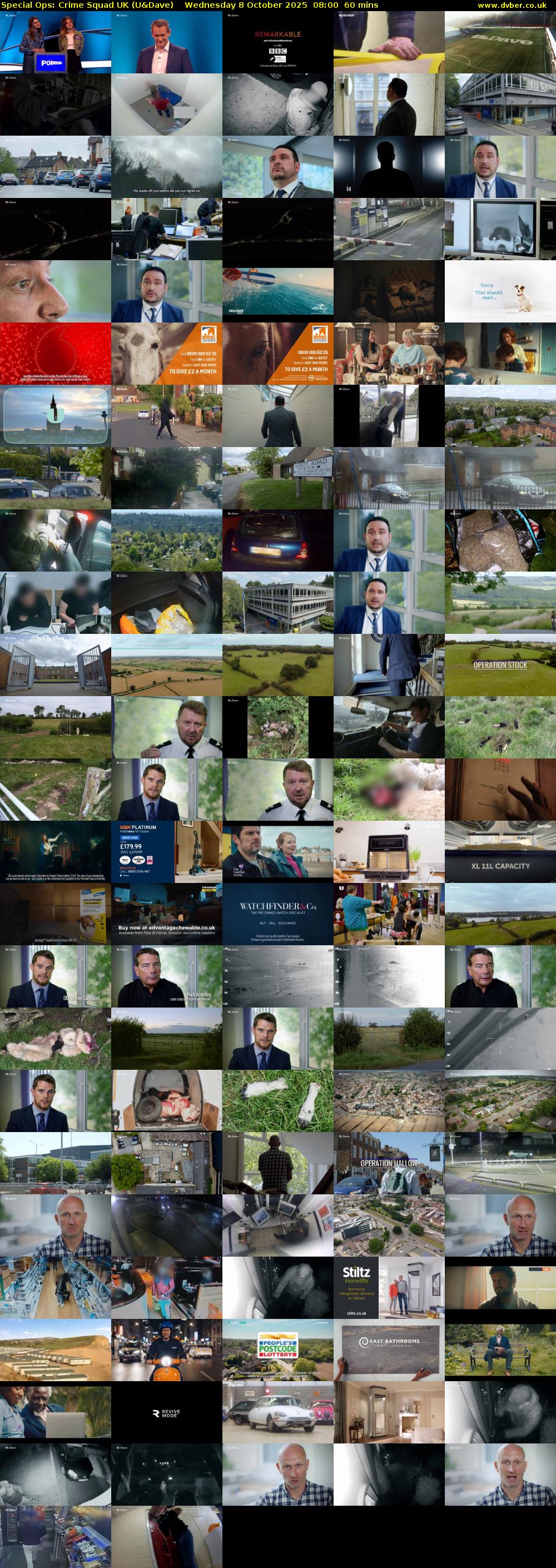 Special Ops: Crime Squad UK (U&Dave) Wednesday 8 October 2025 08:00 - 09:00