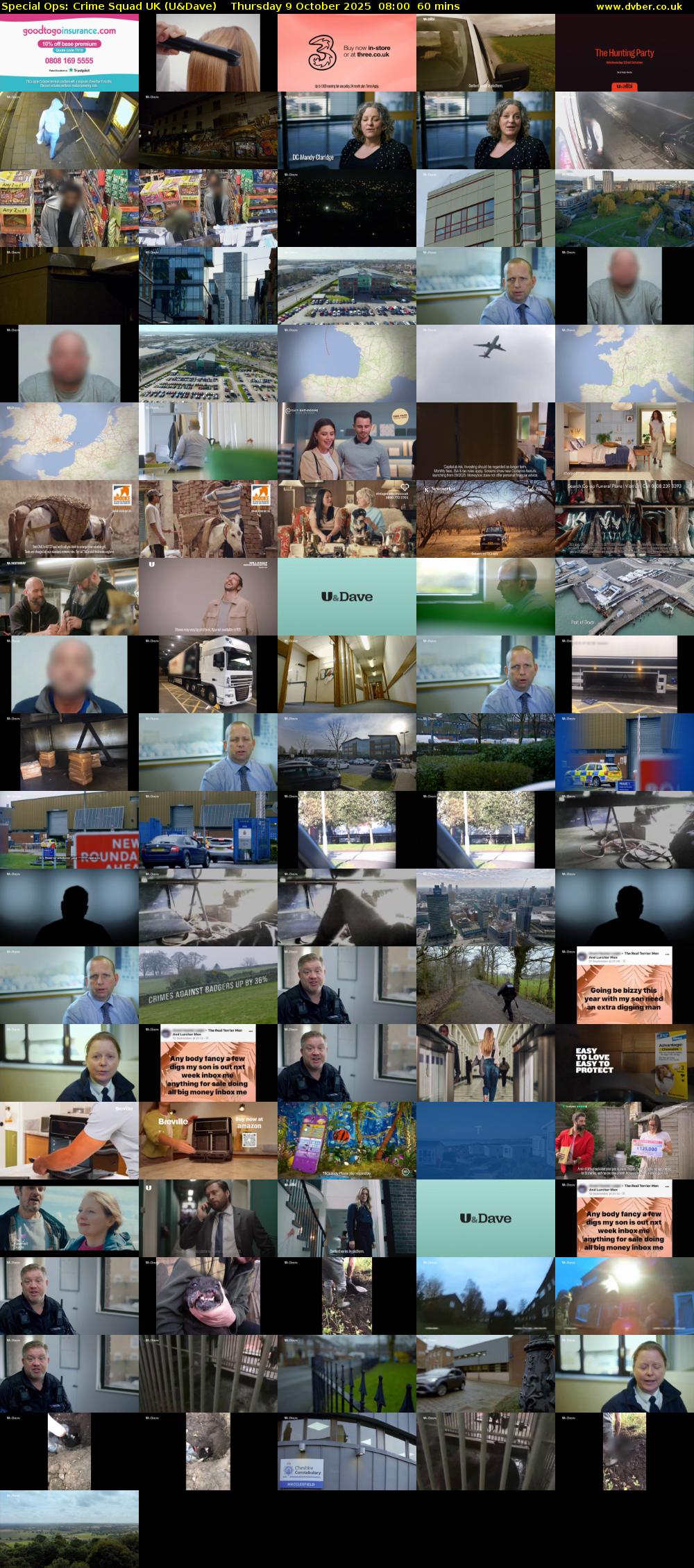 Special Ops: Crime Squad UK (U&Dave) Thursday 9 October 2025 08:00 - 09:00