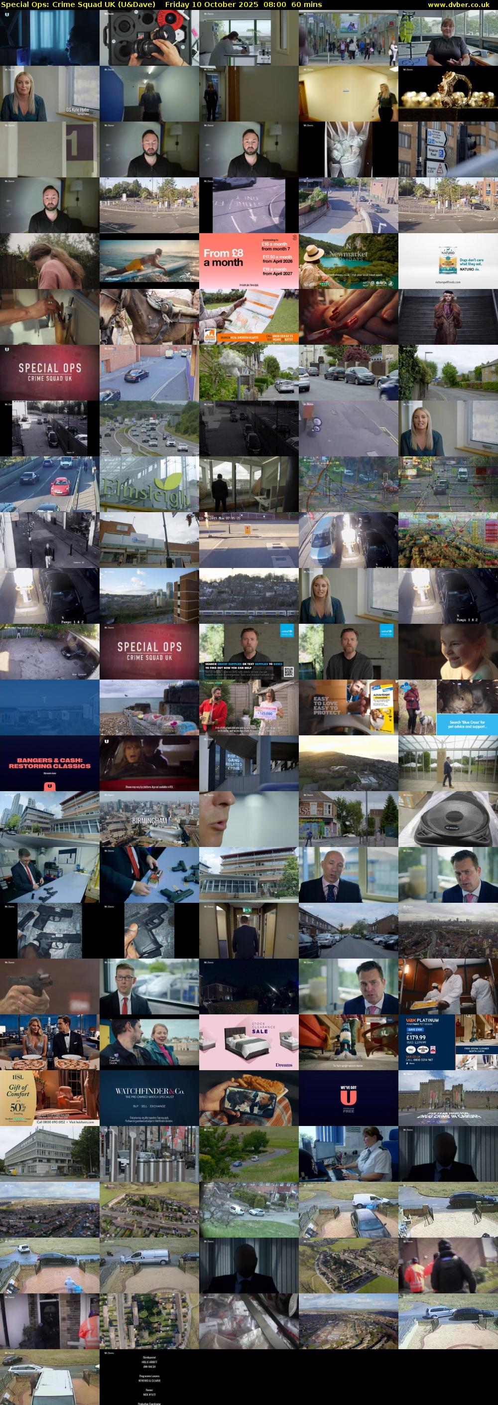 Special Ops: Crime Squad UK (U&Dave) Friday 10 October 2025 08:00 - 09:00