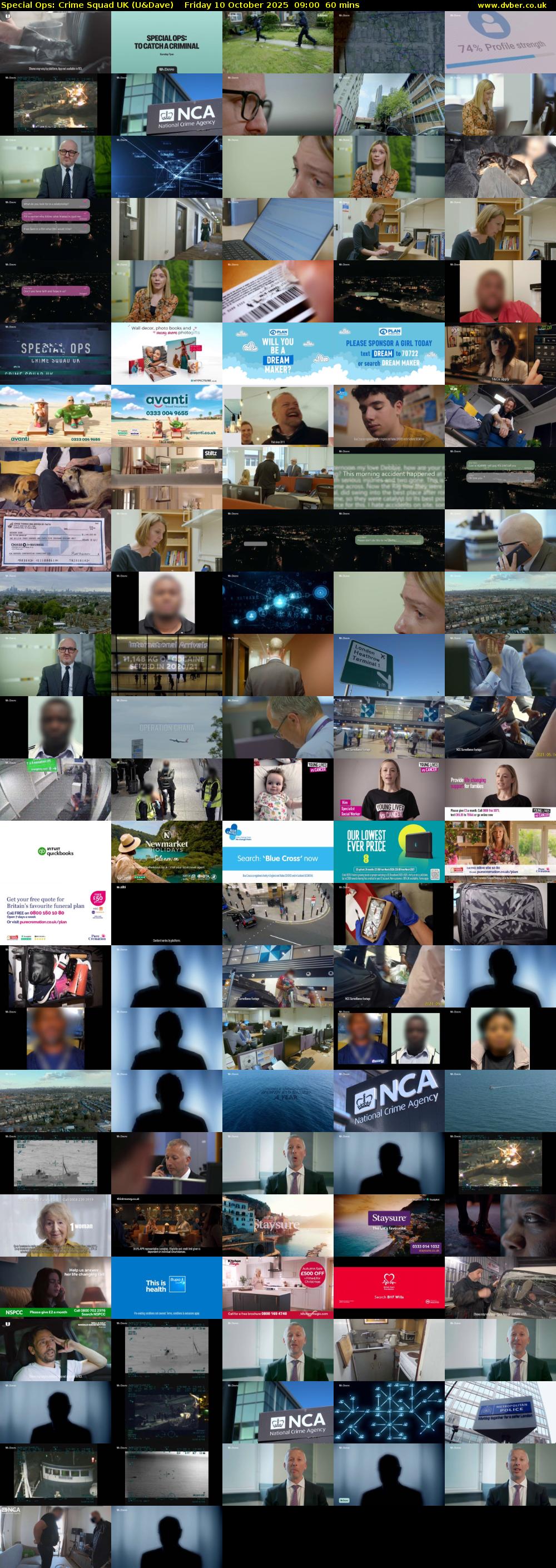 Special Ops: Crime Squad UK (U&Dave) Friday 10 October 2025 09:00 - 10:00