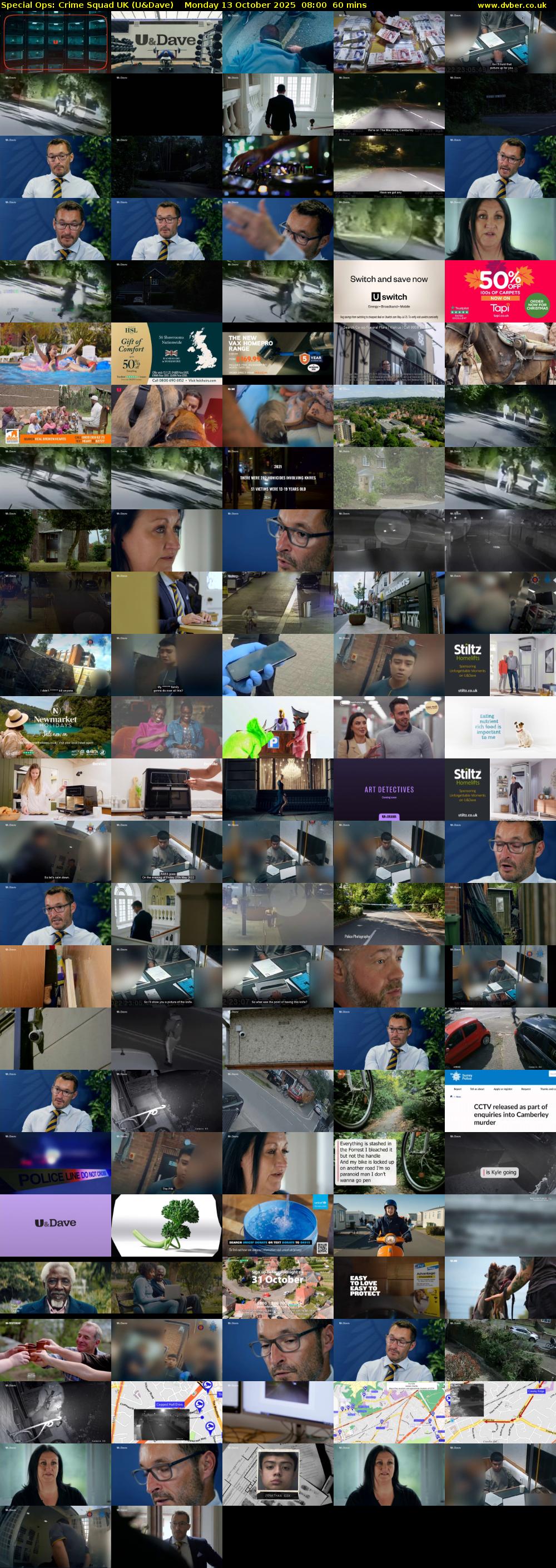 Special Ops: Crime Squad UK (U&Dave) Monday 13 October 2025 08:00 - 09:00