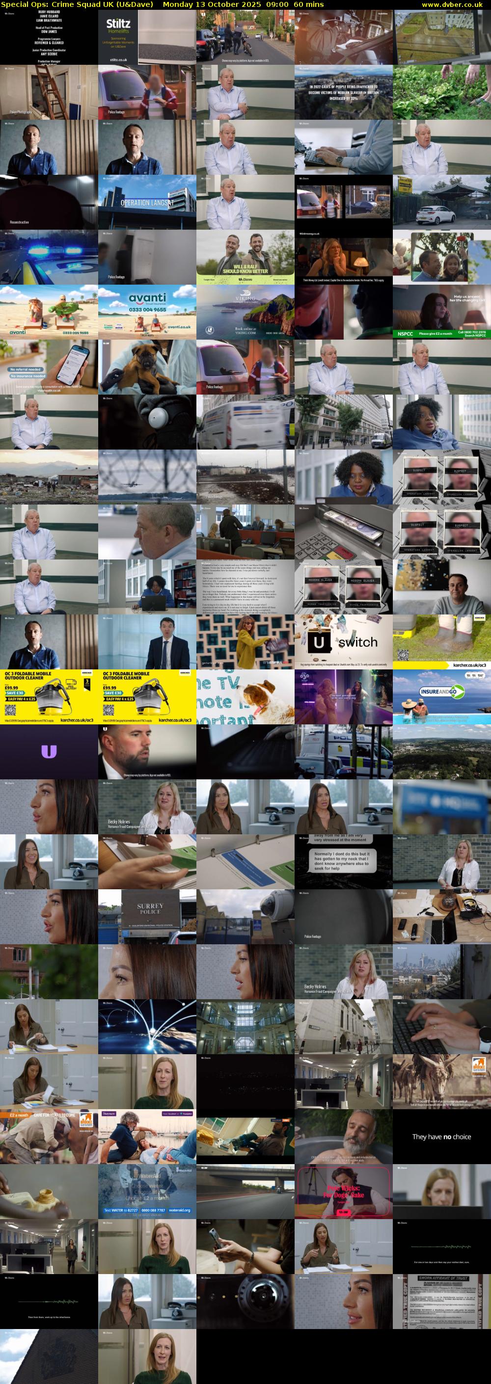 Special Ops: Crime Squad UK (U&Dave) Monday 13 October 2025 09:00 - 10:00