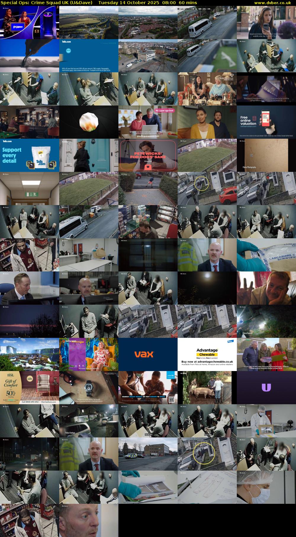 Special Ops: Crime Squad UK (U&Dave) Tuesday 14 October 2025 08:00 - 09:00