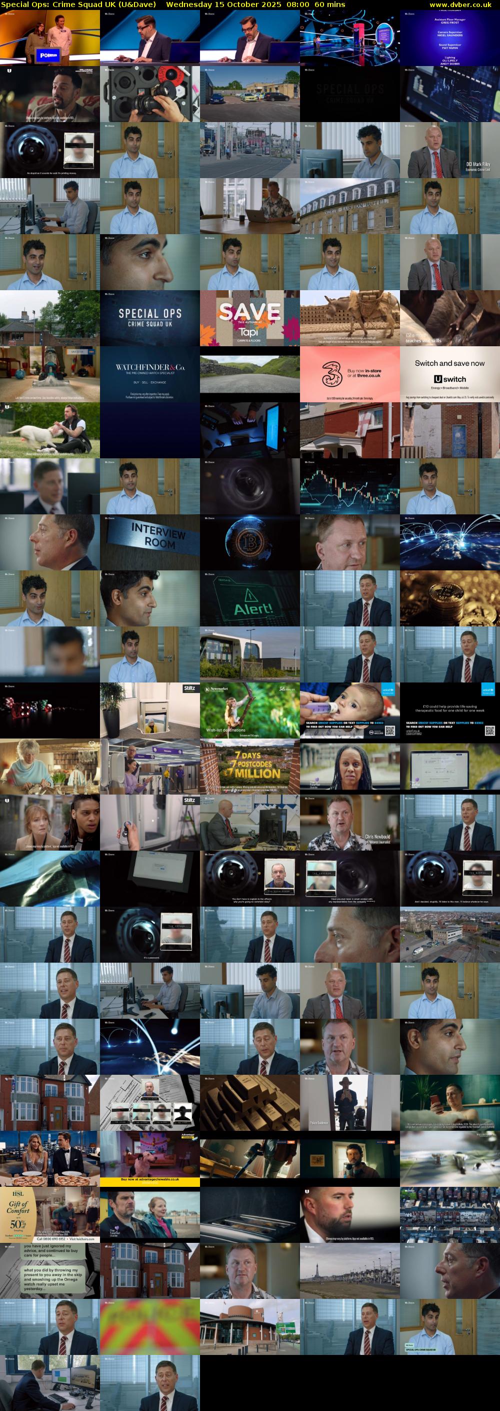 Special Ops: Crime Squad UK (U&Dave) Wednesday 15 October 2025 08:00 - 09:00