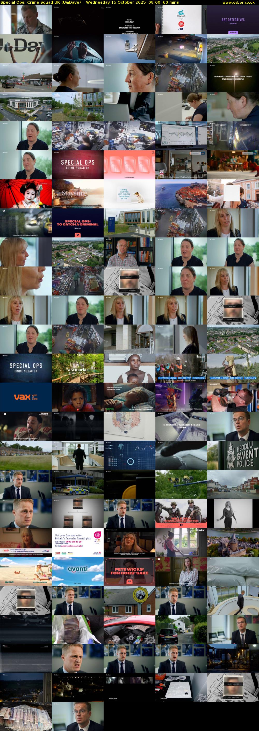 Special Ops: Crime Squad UK (U&Dave) Wednesday 15 October 2025 09:00 - 10:00