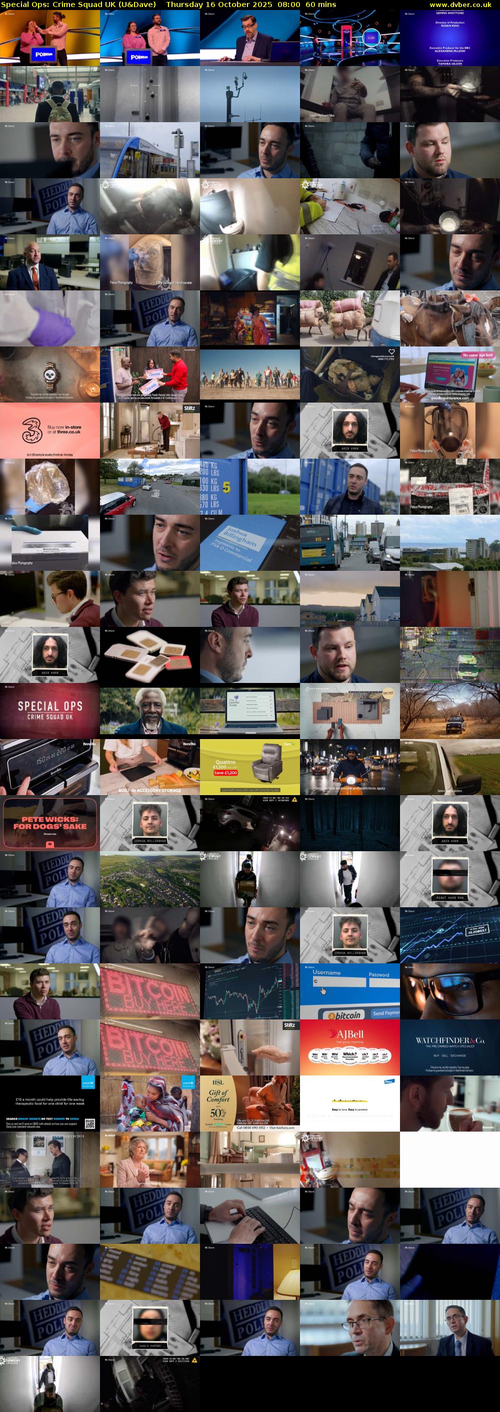 Special Ops: Crime Squad UK (U&Dave) Thursday 16 October 2025 08:00 - 09:00