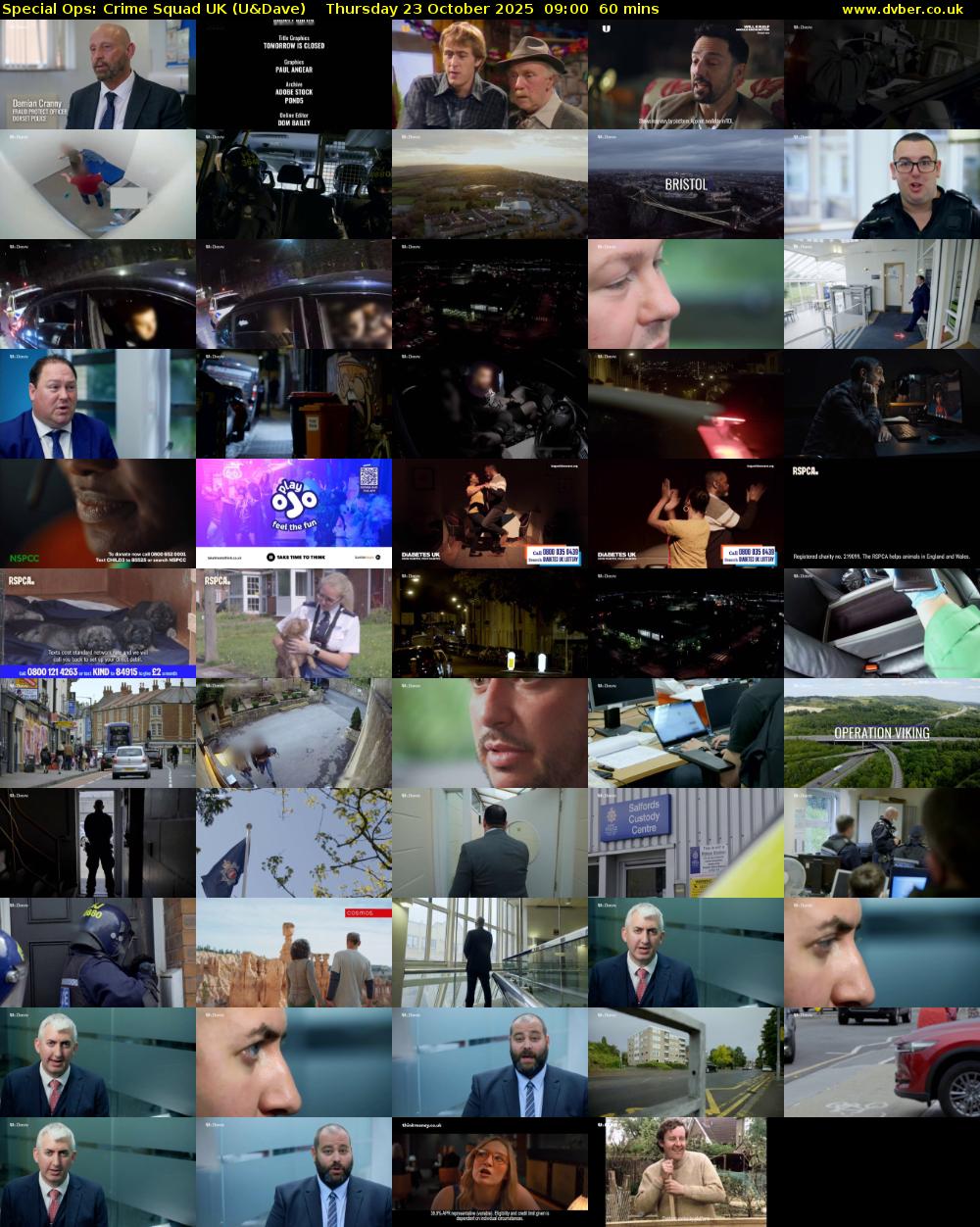 Special Ops: Crime Squad UK (U&Dave) Thursday 23 October 2025 09:00 - 10:00