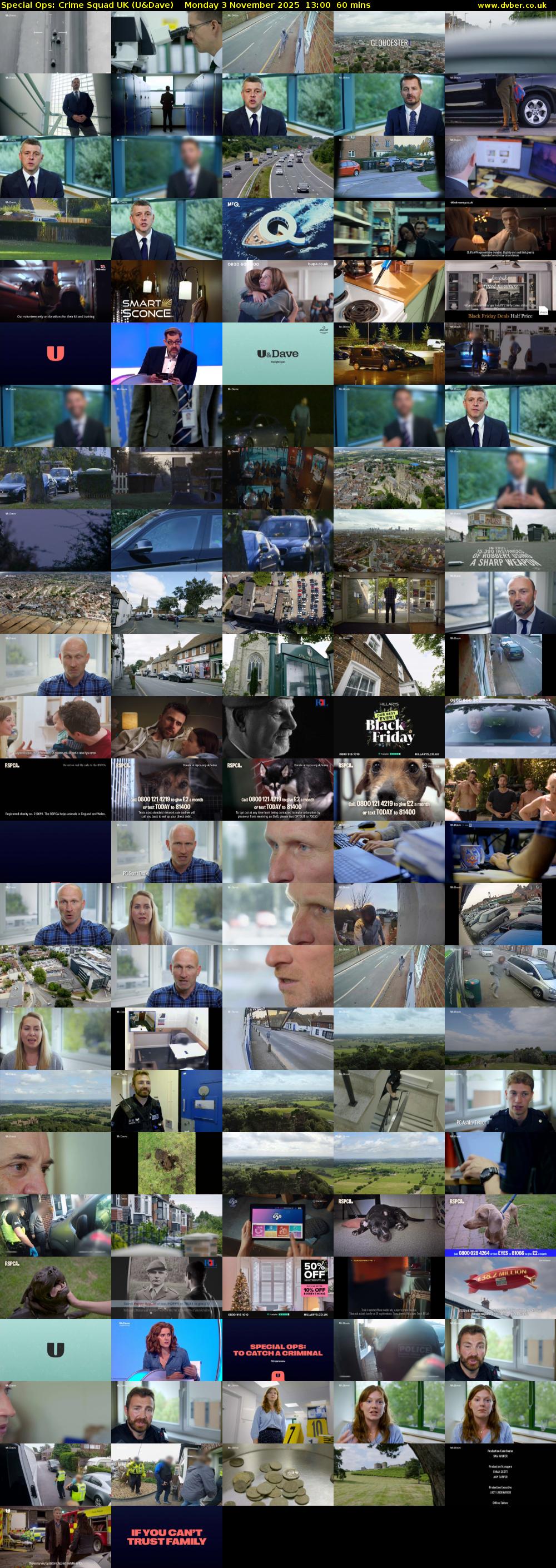 Special Ops: Crime Squad UK (U&Dave) Monday 3 November 2025 13:00 - 14:00