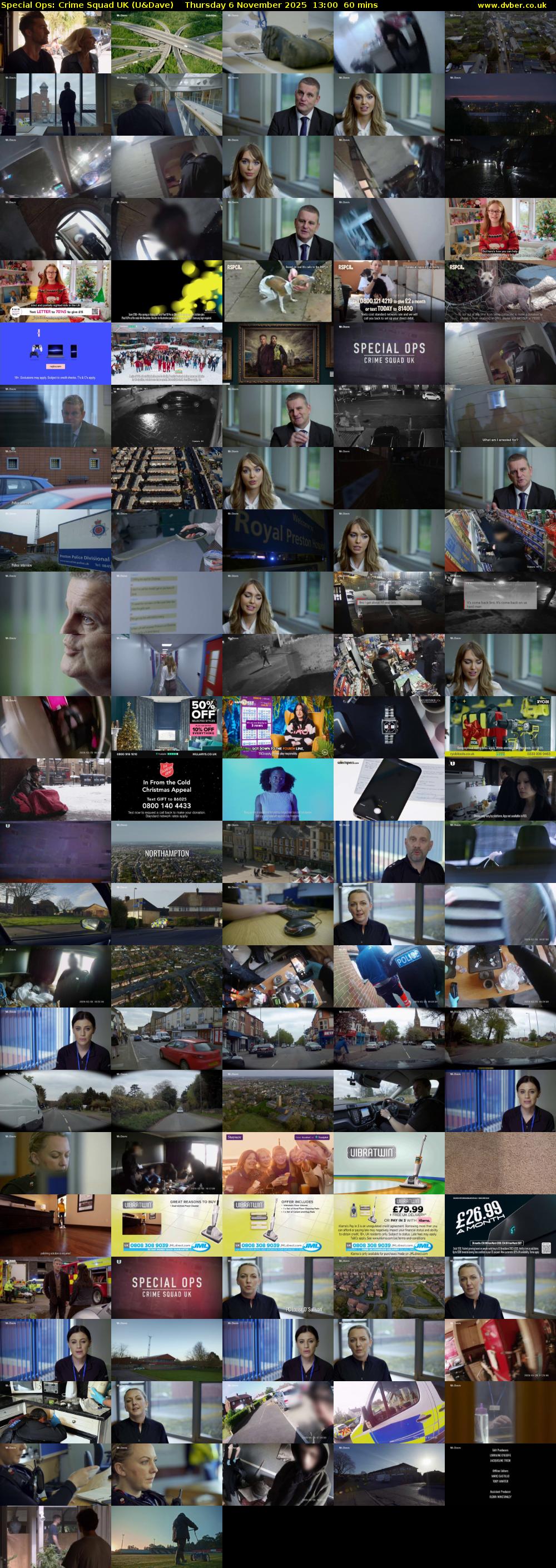 Special Ops: Crime Squad UK (U&Dave) Thursday 6 November 2025 13:00 - 14:00