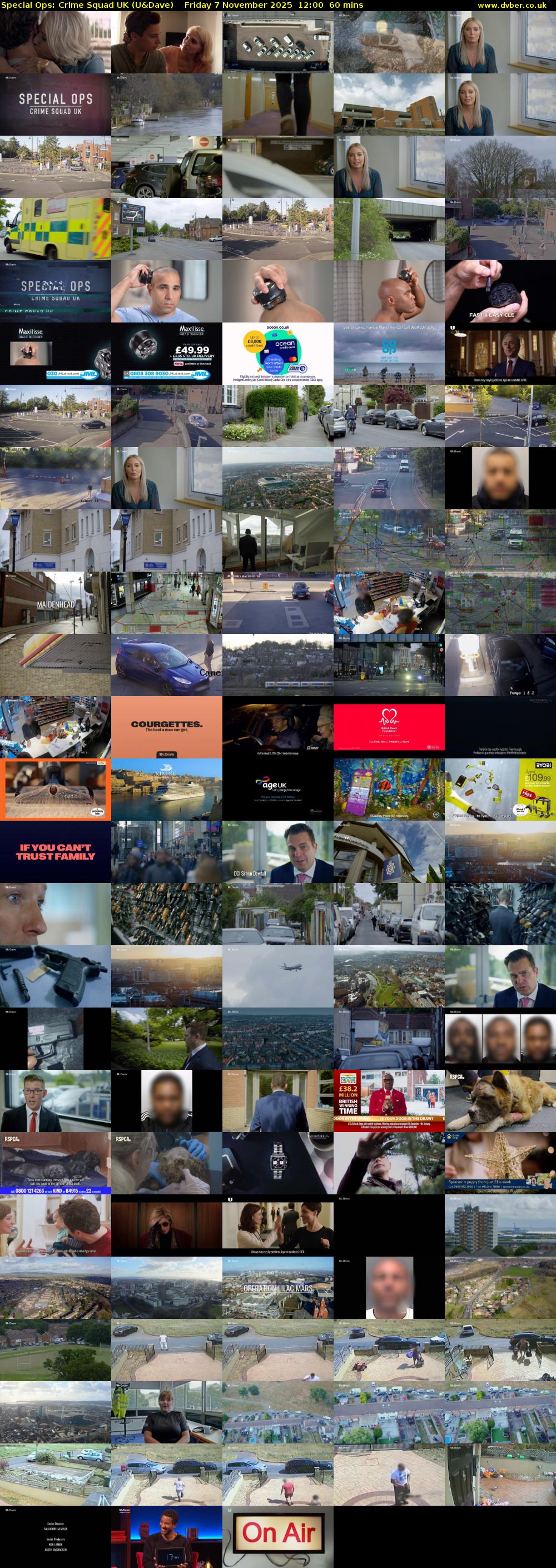 Special Ops: Crime Squad UK (U&Dave) Friday 7 November 2025 12:00 - 13:00