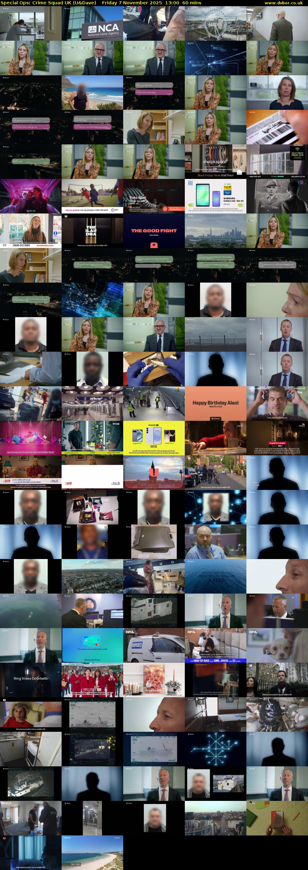 Special Ops: Crime Squad UK (U&Dave) Friday 7 November 2025 13:00 - 14:00