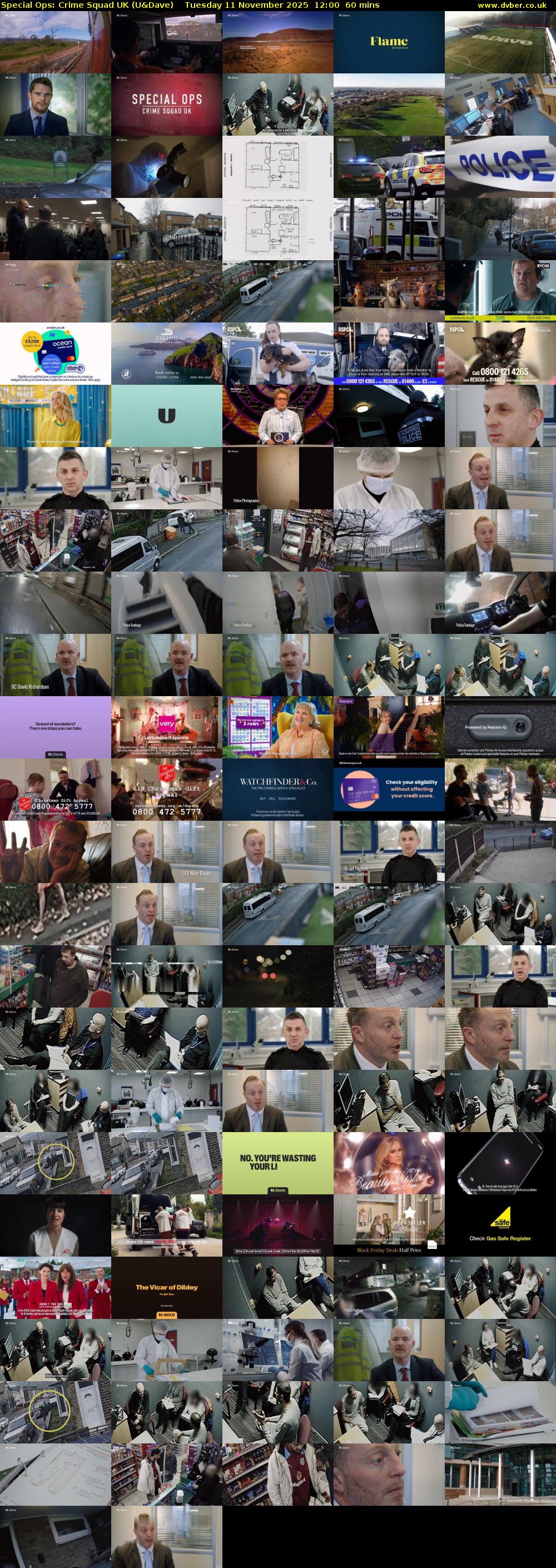 Special Ops: Crime Squad UK (U&Dave) Tuesday 11 November 2025 12:00 - 13:00