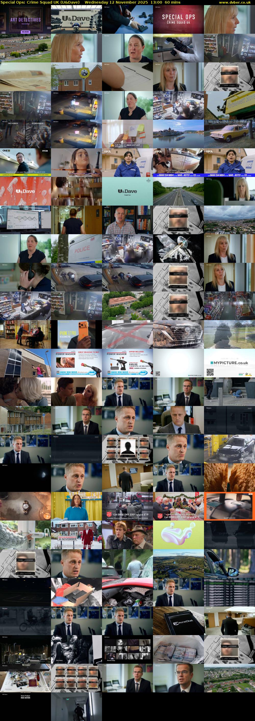 Special Ops: Crime Squad UK (U&Dave) Wednesday 12 November 2025 13:00 - 14:00