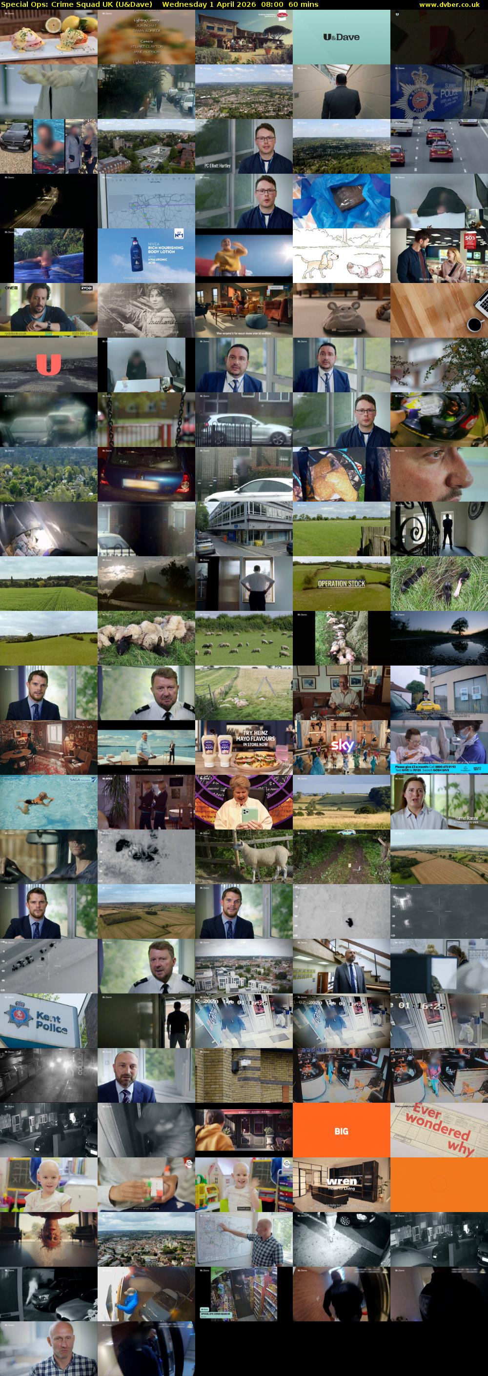 Special Ops: Crime Squad UK (U&Dave) Wednesday 1 April 2026 08:00 - 09:00