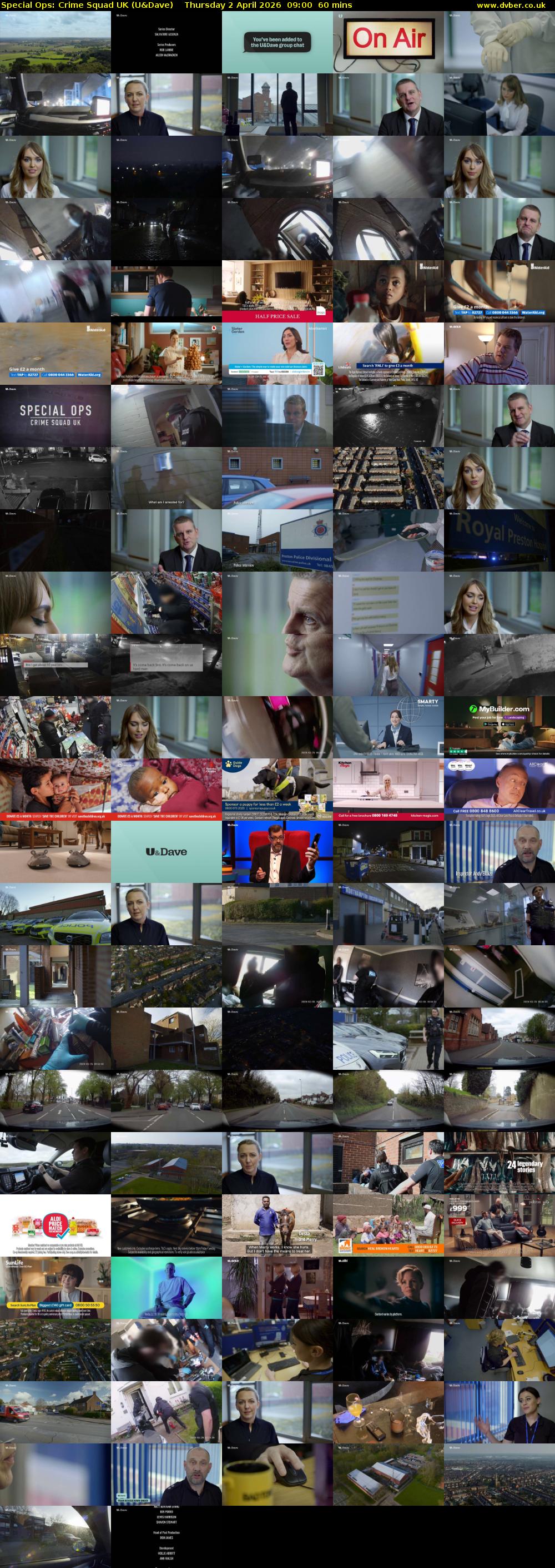 Special Ops: Crime Squad UK (U&Dave) Thursday 2 April 2026 09:00 - 10:00