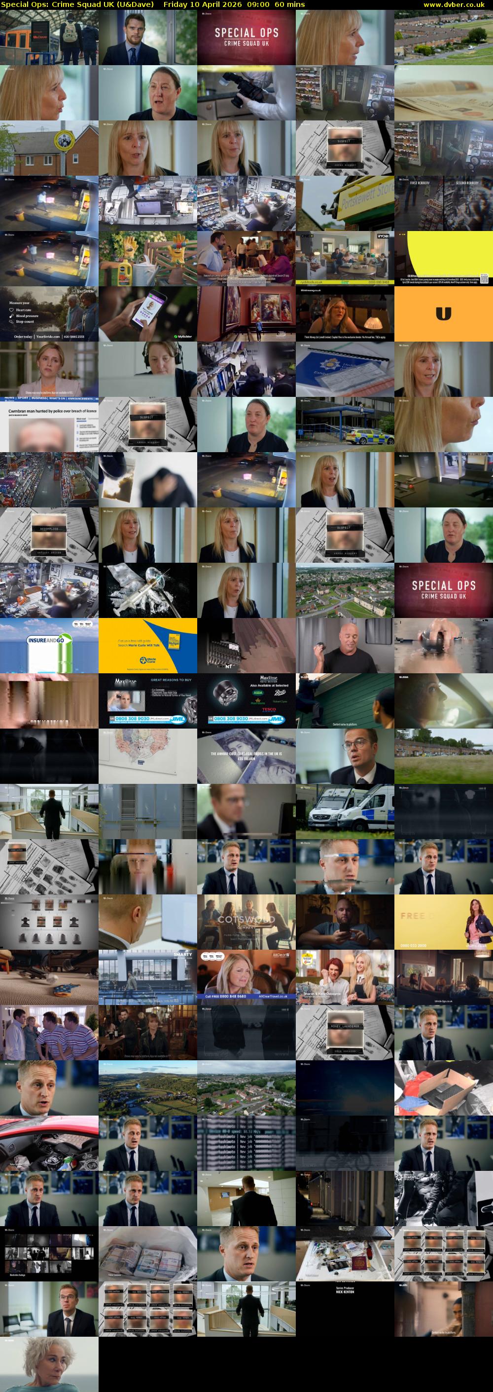 Special Ops: Crime Squad UK (U&Dave) Friday 10 April 2026 09:00 - 10:00