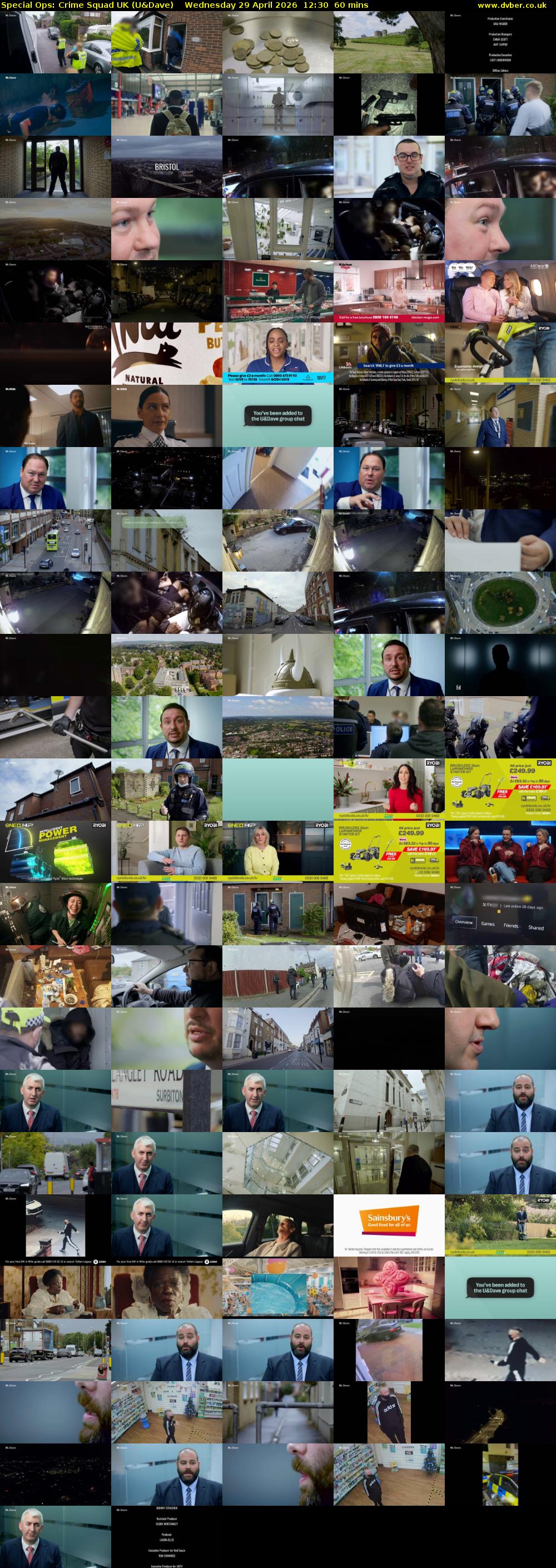 Special Ops: Crime Squad UK (U&Dave) Wednesday 29 April 2026 12:30 - 13:30