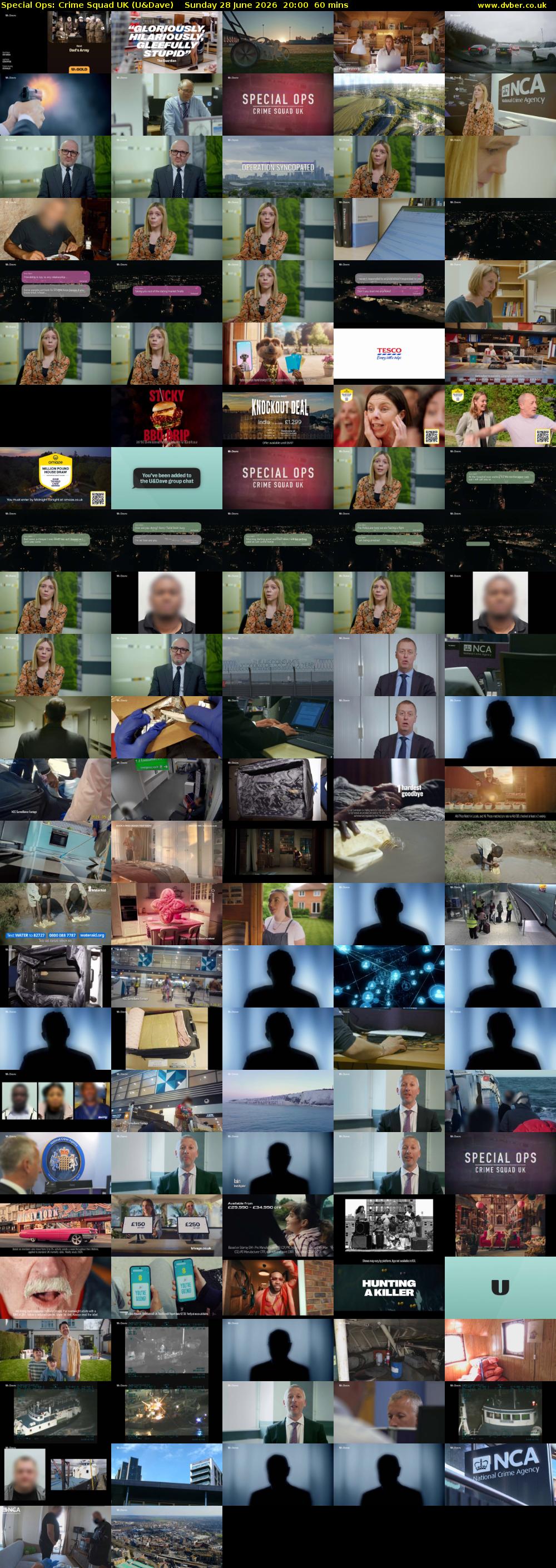 Special Ops: Crime Squad UK (U&Dave) Sunday 28 June 2026 20:00 - 21:00