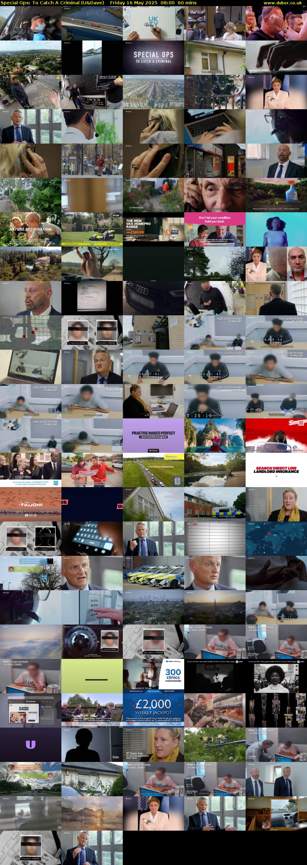 Special Ops: To Catch A Criminal (U&Dave) Friday 16 May 2025 08:00 - 09:00