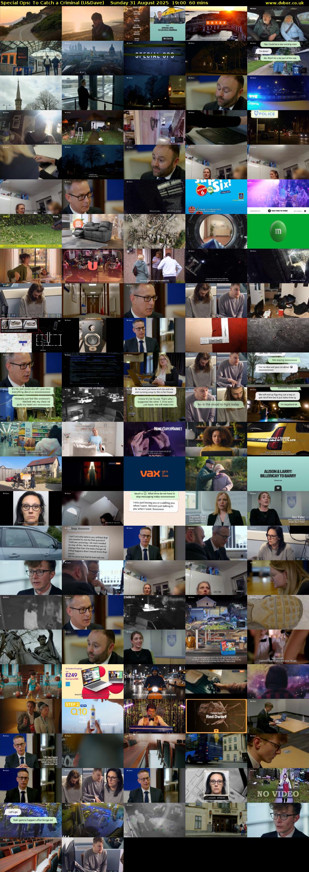 Special Ops: To Catch A Criminal (U&Dave) Sunday 31 August 2025 19:00 - 20:00