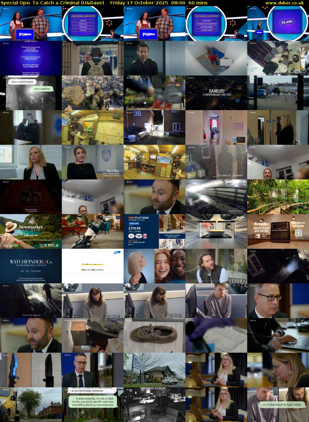 Special Ops: To Catch A Criminal (U&Dave) Friday 17 October 2025 08:00 - 09:00