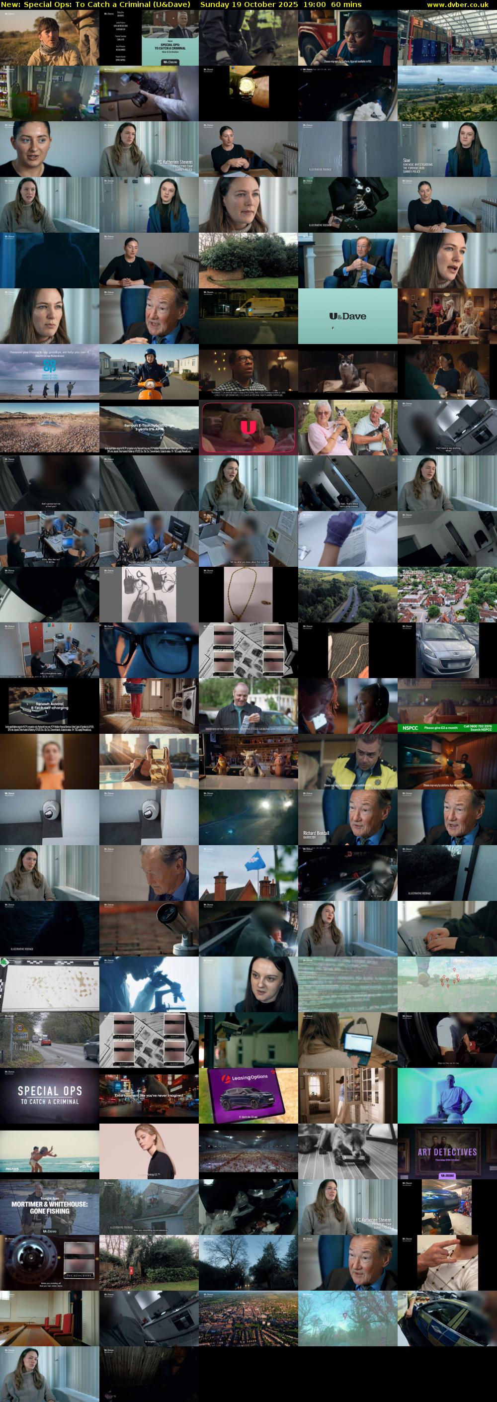 Special Ops: To Catch A Criminal (U&Dave) Sunday 19 October 2025 19:00 - 20:00