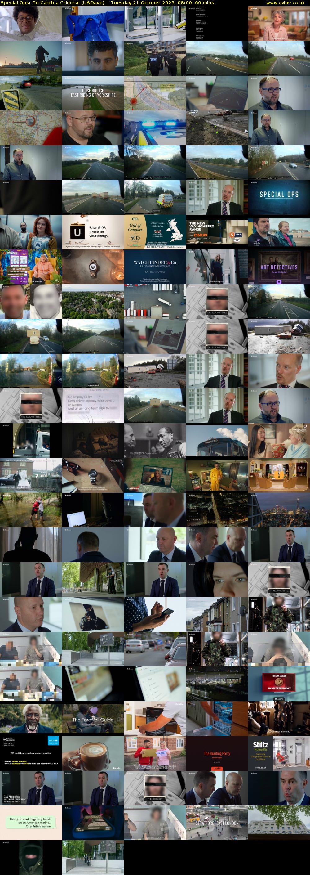Special Ops: To Catch A Criminal (U&Dave) Tuesday 21 October 2025 08:00 - 09:00