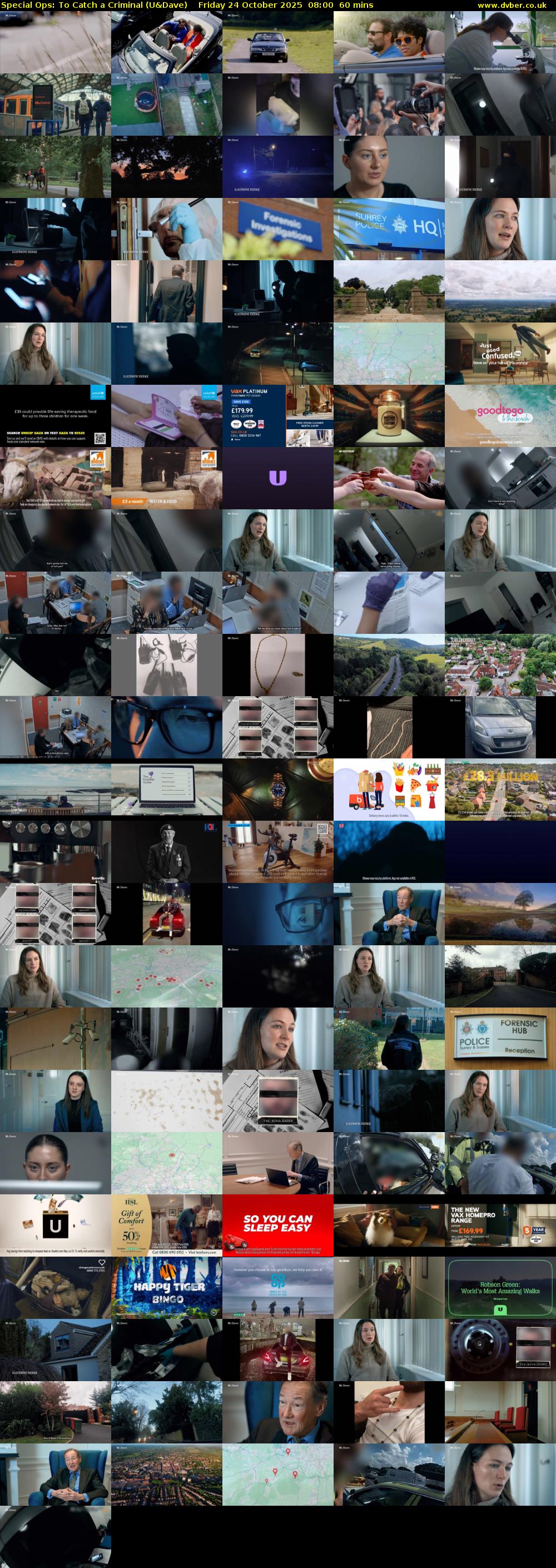 Special Ops: To Catch A Criminal (U&Dave) Friday 24 October 2025 08:00 - 09:00