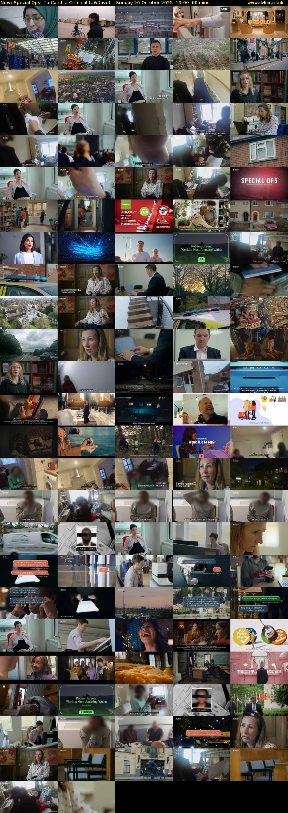 Special Ops: To Catch A Criminal (U&Dave) Sunday 26 October 2025 19:00 - 20:00