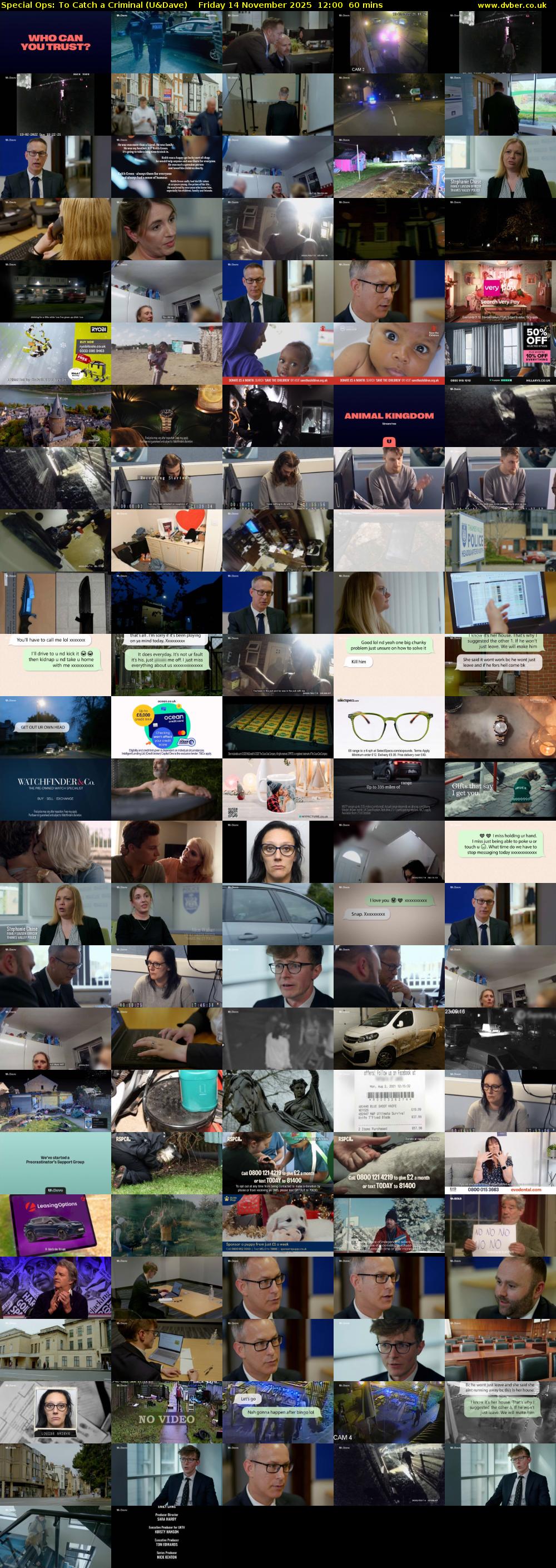 Special Ops: To Catch A Criminal (U&Dave) Friday 14 November 2025 12:00 - 13:00