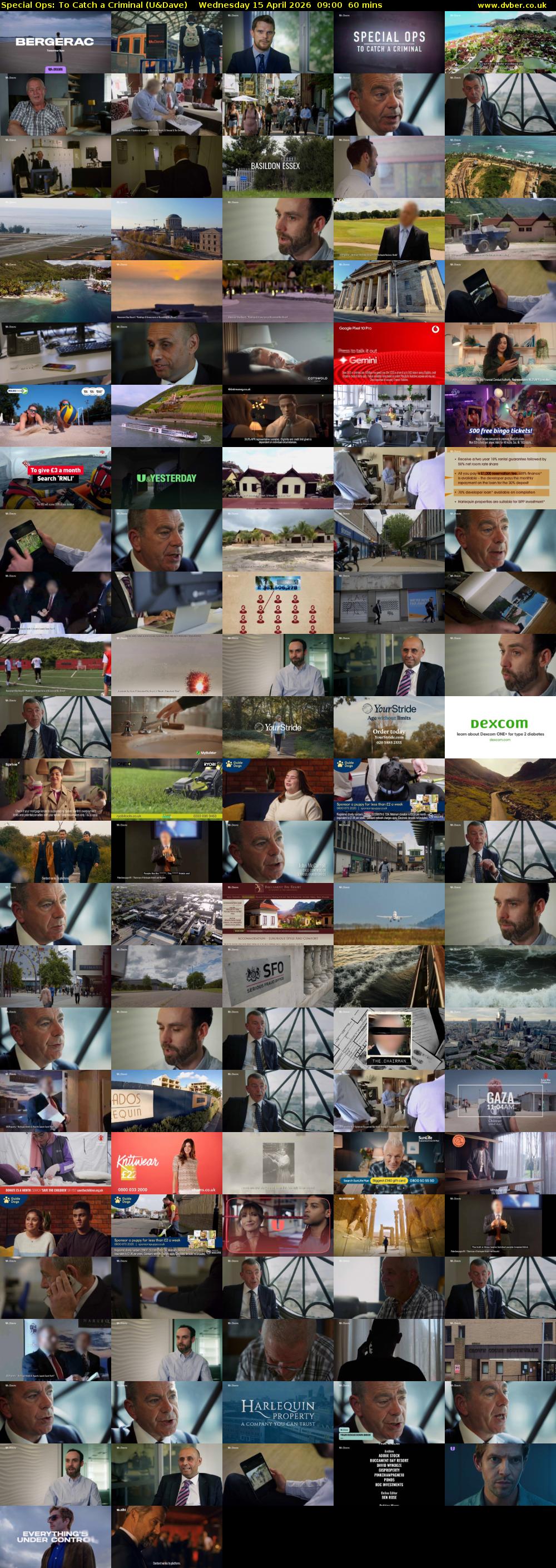 Special Ops: To Catch A Criminal (U&Dave) Wednesday 15 April 2026 09:00 - 10:00