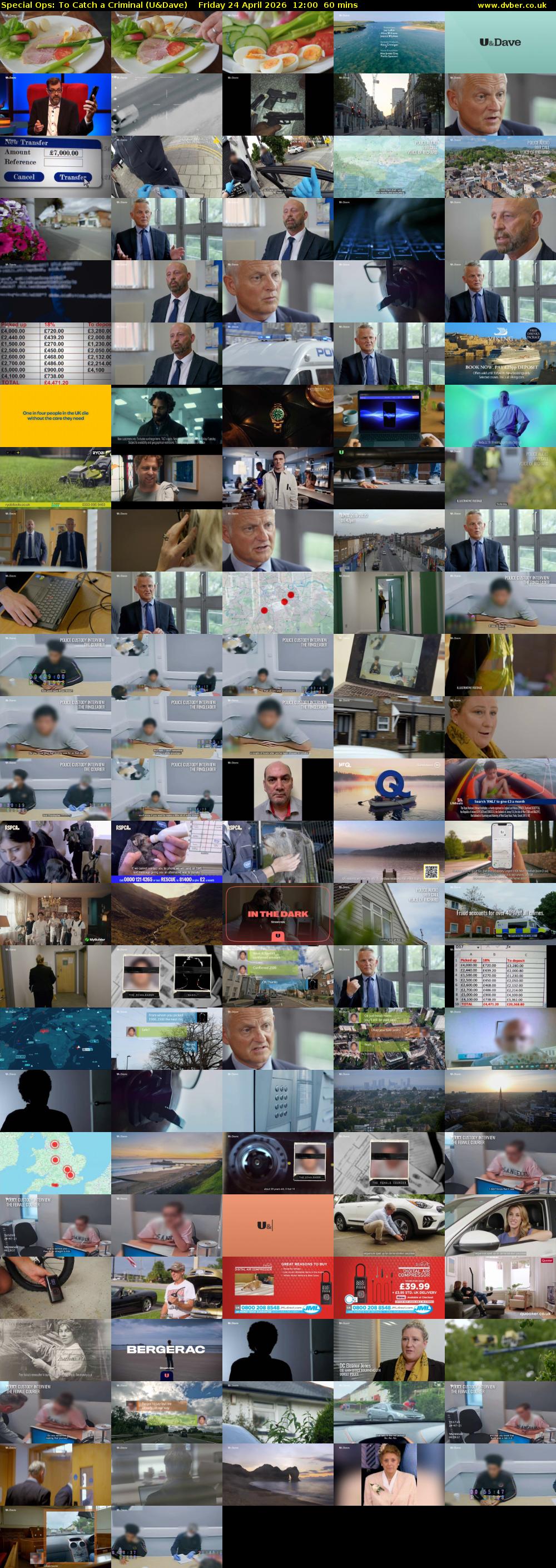 Special Ops: To Catch A Criminal (U&Dave) Friday 24 April 2026 12:00 - 13:00