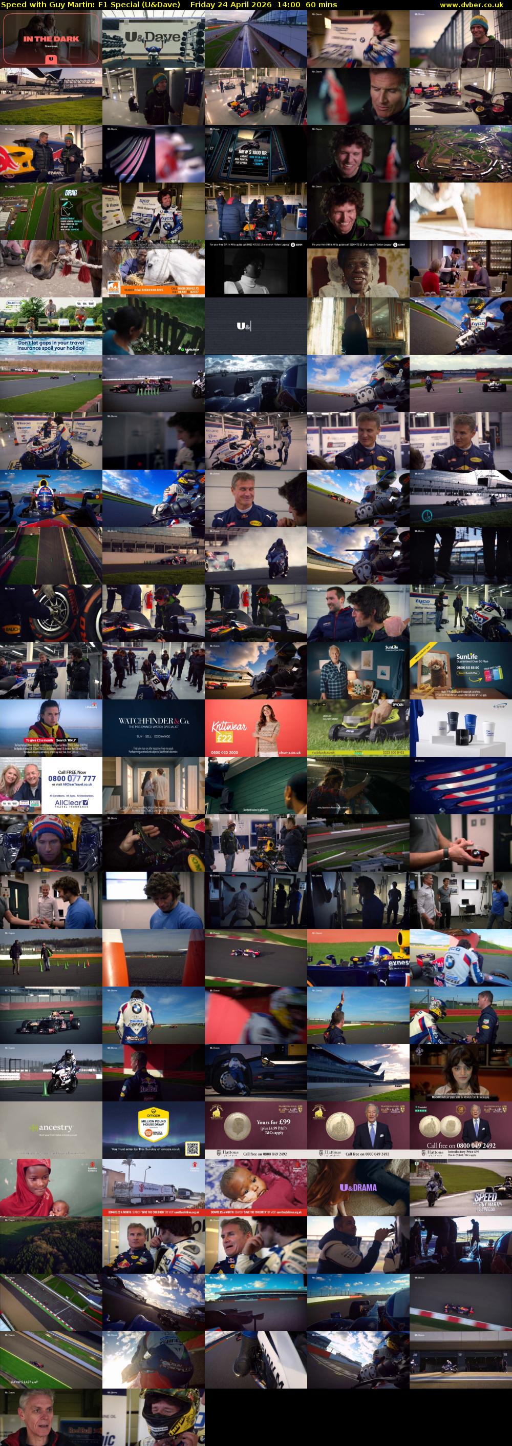 Speed with Guy Martin: F1 Special (U&Dave) Friday 24 April 2026 14:00 - 15:00
