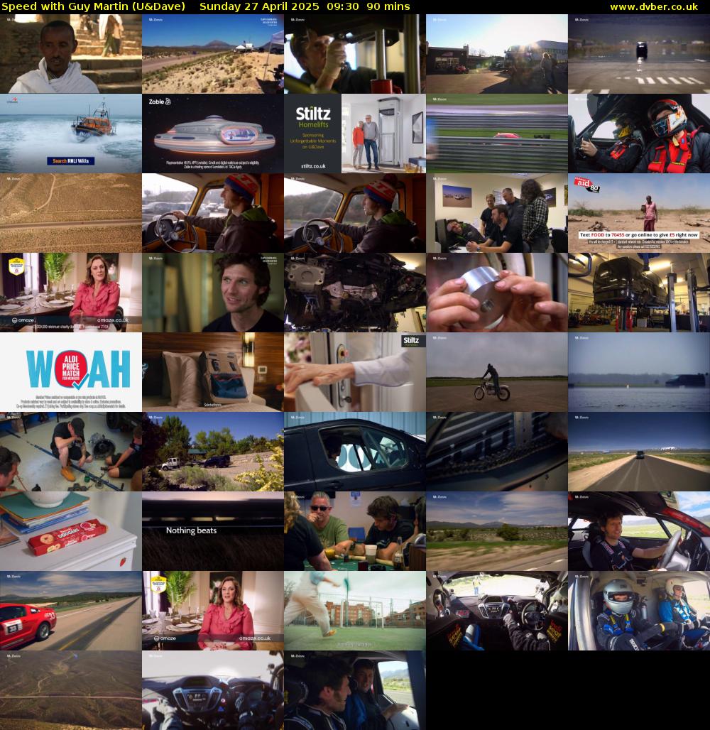 Speed with Guy Martin (U&Dave) Sunday 27 April 2025 09:30 - 11:00
