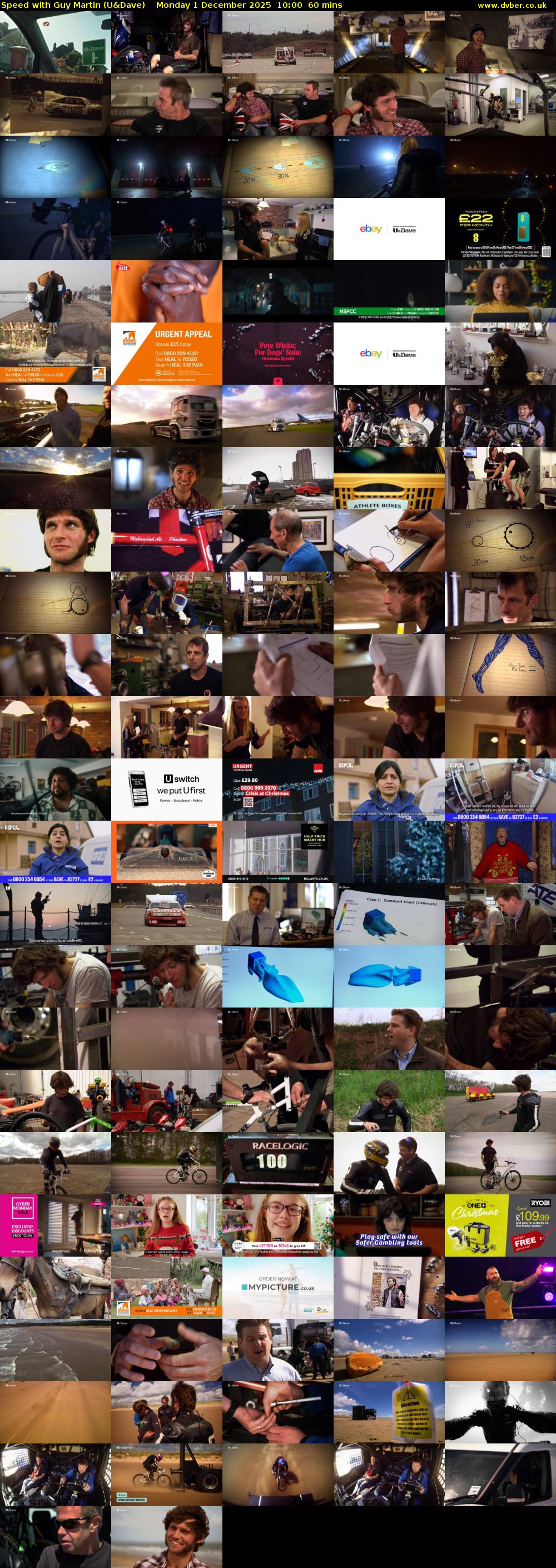 Speed with Guy Martin (U&Dave) Monday 1 December 2025 10:00 - 11:00