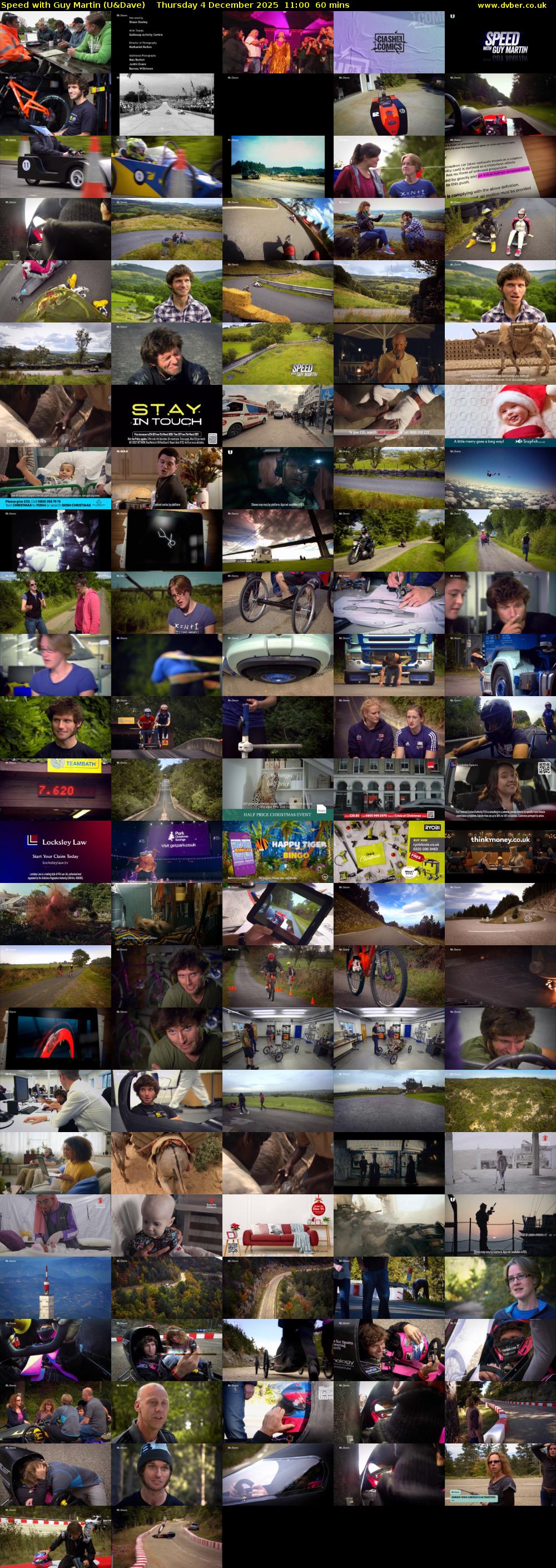 Speed with Guy Martin (U&Dave) Thursday 4 December 2025 11:00 - 12:00