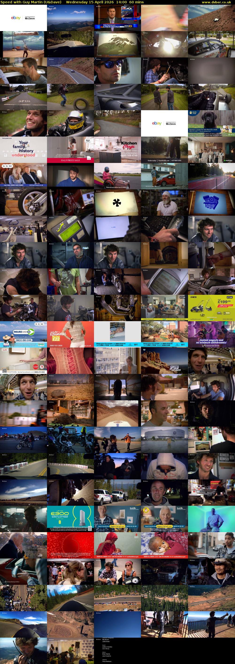 Speed with Guy Martin (U&Dave) Wednesday 15 April 2026 14:00 - 15:00