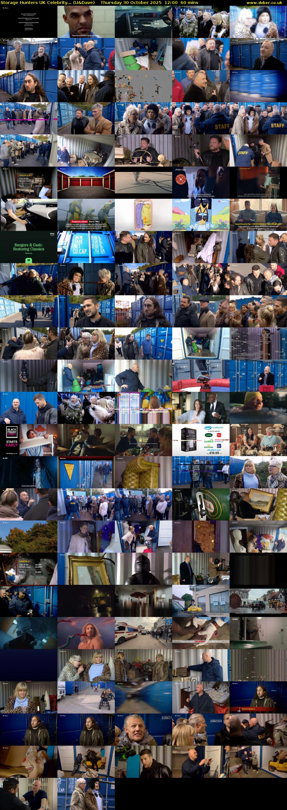 Storage Hunters UK Celebrity... (U&Dave) Thursday 30 October 2025 12:00 - 13:00