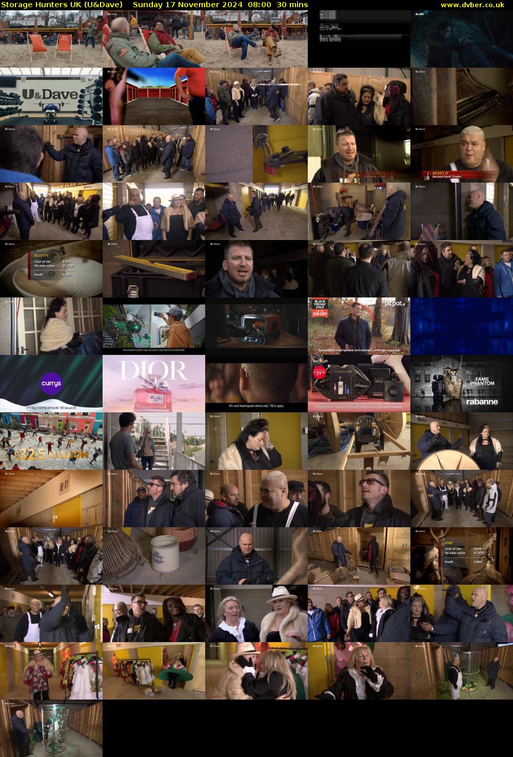Storage Hunters UK (U&Dave) Sunday 17 November 2024 08:00 - 08:30