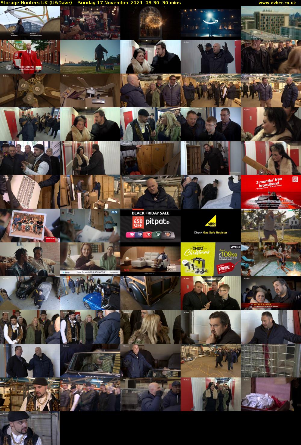 Storage Hunters UK (U&Dave) Sunday 17 November 2024 08:30 - 09:00