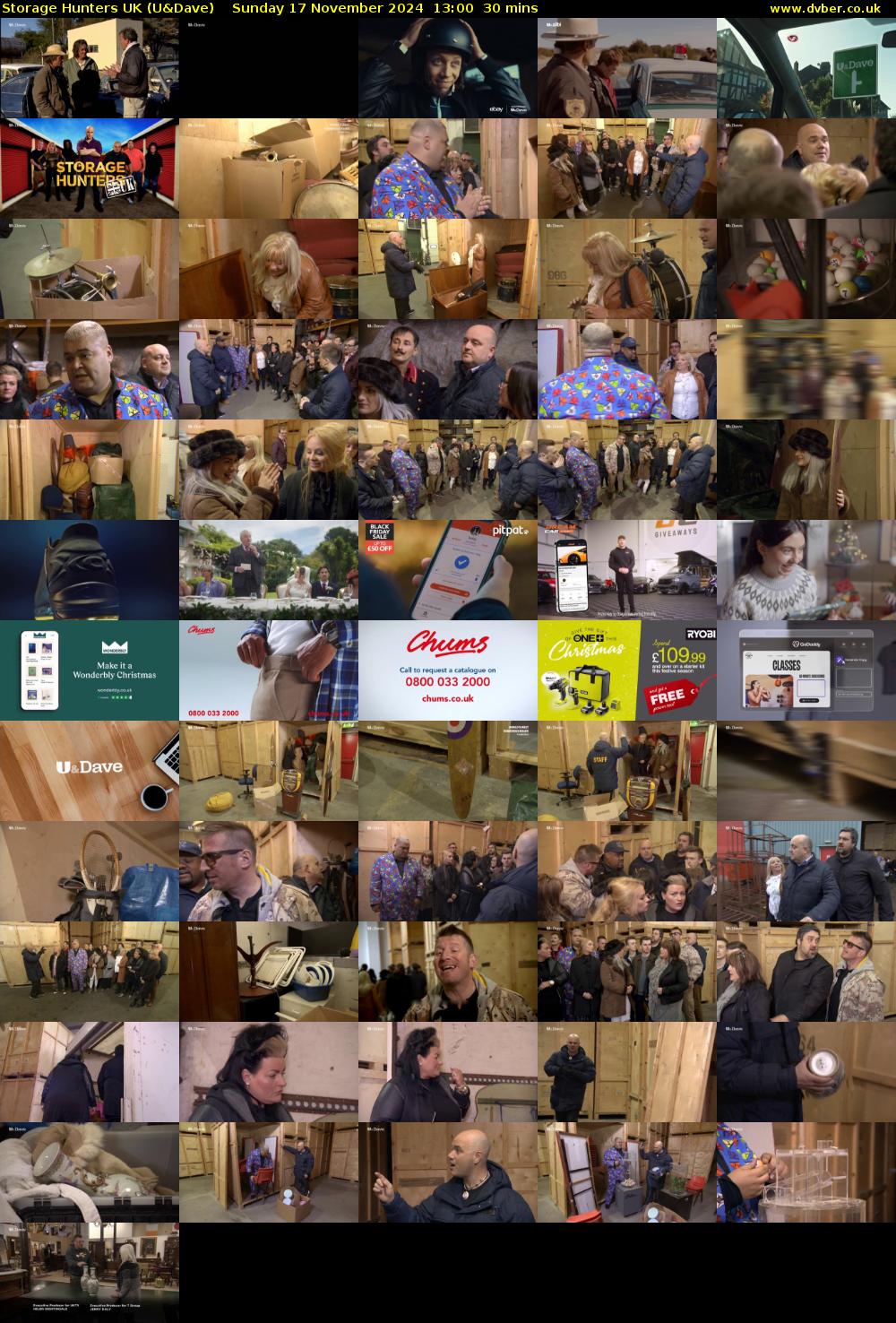 Storage Hunters UK (U&Dave) Sunday 17 November 2024 13:00 - 13:30