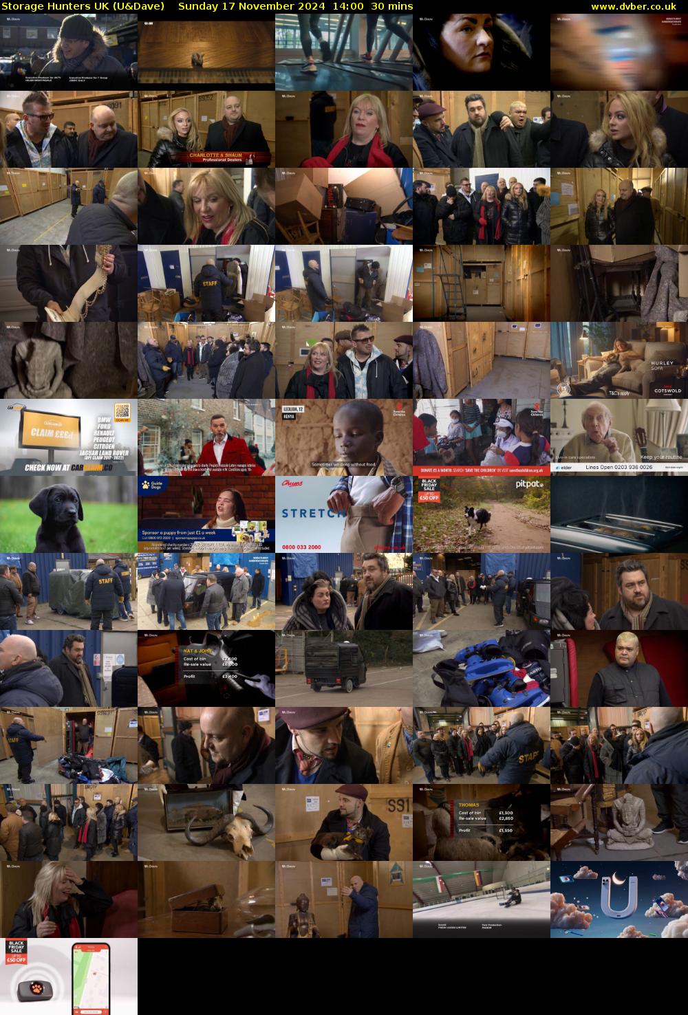 Storage Hunters UK (U&Dave) Sunday 17 November 2024 14:00 - 14:30