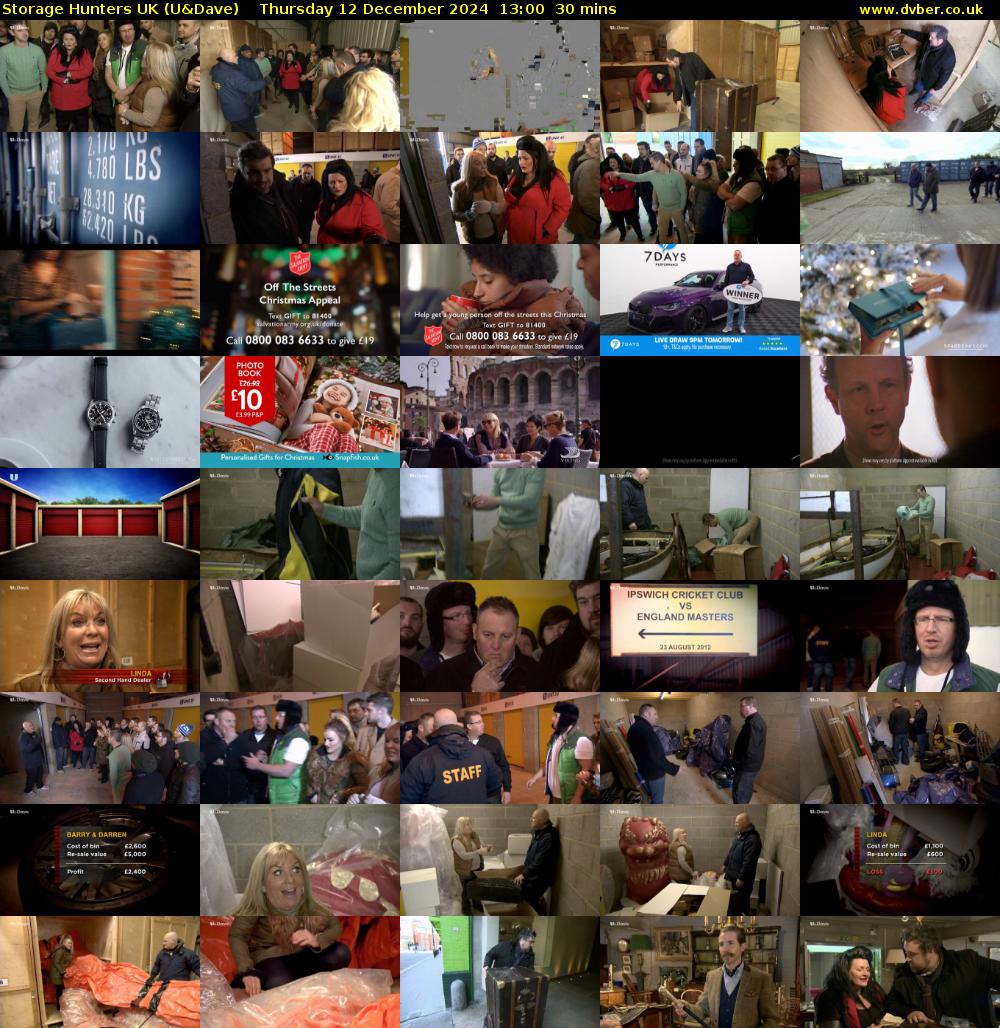 Storage Hunters UK (U&Dave) Thursday 12 December 2024 13:00 - 13:30