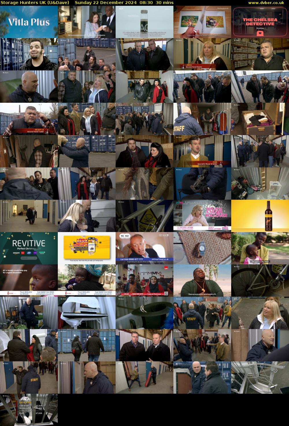Storage Hunters UK (U&Dave) Sunday 22 December 2024 08:30 - 09:00