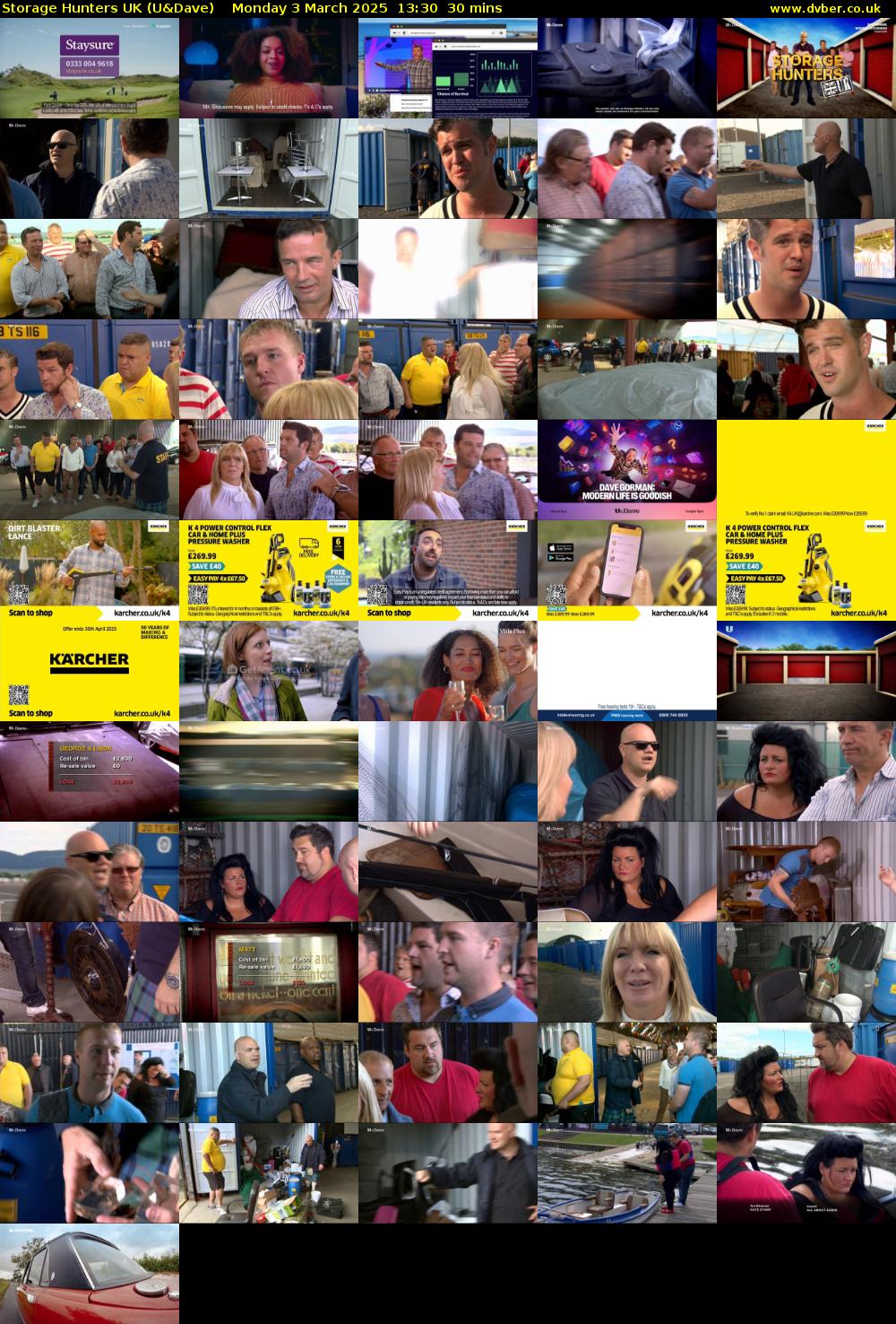 Storage Hunters UK (U&Dave) Monday 3 March 2025 13:30 - 14:00